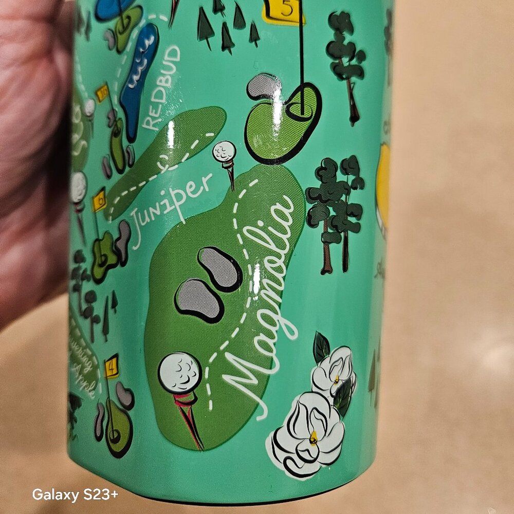 RARE MASTERS AUGUSTA NATIONAL 2019 COLLECTIBLE CORKCICLE HOLES TUMBLER WOODS - Picture 9 of 16